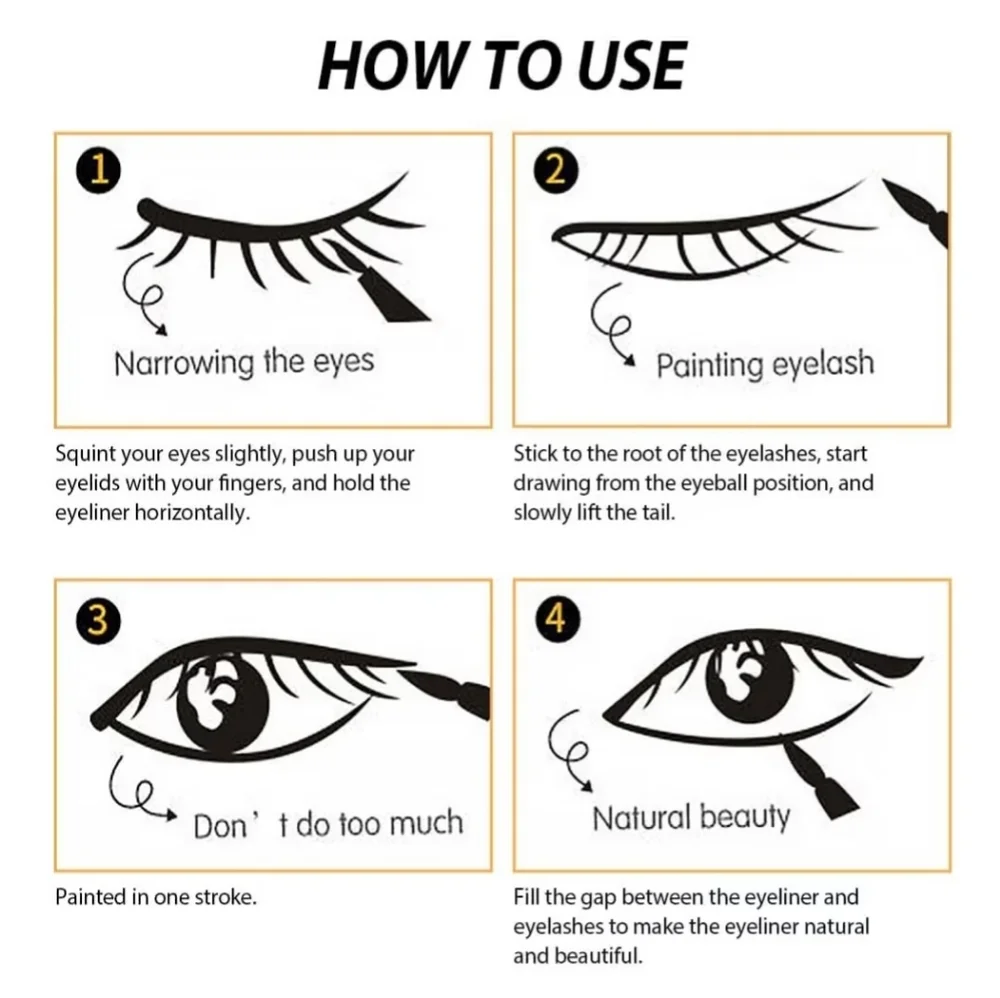 Matte Liquid Eyeliner Pen- black or brown - Picture 3 of 4